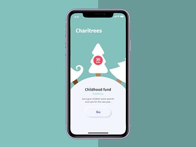 Charitree app aftereffects animation app mobile motion neumorphism ui