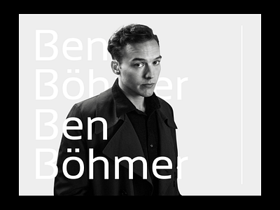 Ben Böhmer Cover banner cover design flat gray music typography uidesign vector