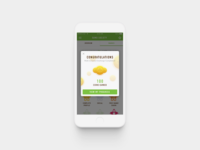 Sumo Salad / Congrats! app design product design ui ux