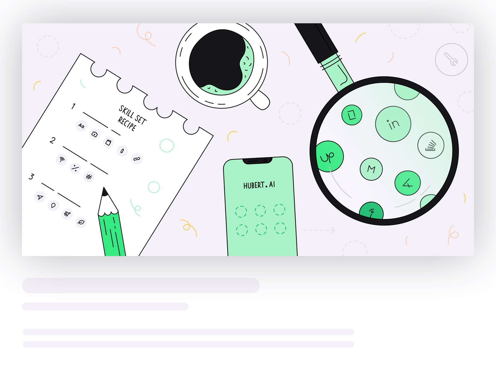 Example of AI talent search