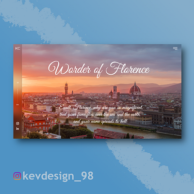 Fiorenza adobe design adobexd design design inspiration firenze tuscany ui ux