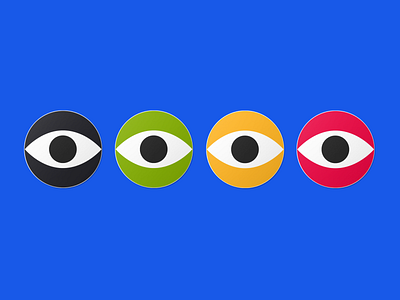 Eye stickers arboardstudio brand colours cool design eye illuminattis illustration mockup stickers test ui ux