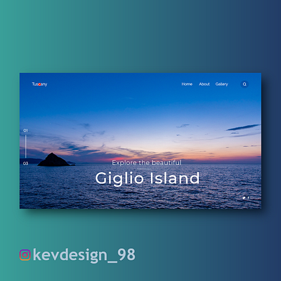 Giglio Island adobe design adobexd design design inspiration tuscany ui userinterface ux webdesign website design