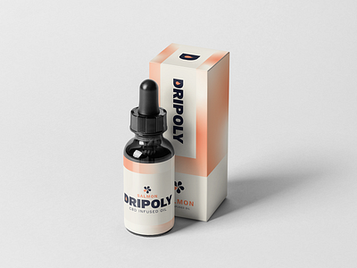 Dripoly - CBD Packaging brand design brandidentity branding branding agency branding design cbd cbd branding cbd logo cbd oil cbd packaging cbdoil design gradient packaging packaging design packaging mockup