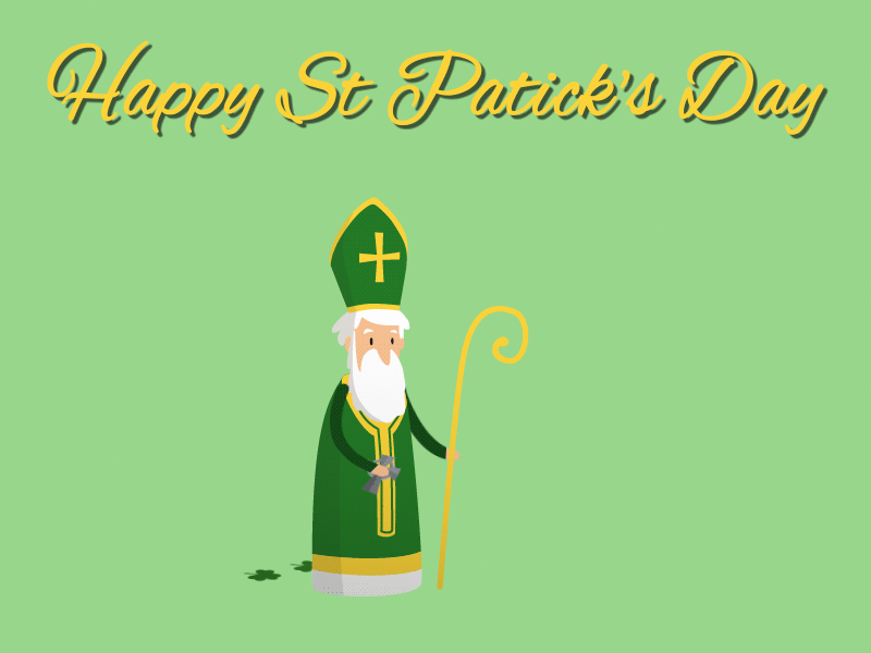 Happy St Patrick's Day aftereffects duik illustration shamrock st patricks day