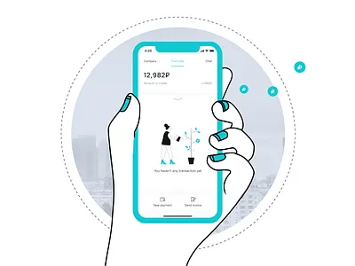 Null screen app bank banking blank clean empty screen empty state empty states emptystate finance fintech first ios mobile money null product white zero state