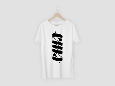EME calligraphy graphic design lettering screenprint script t schirt
