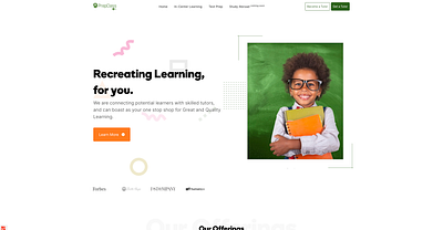 Home Tutoring Page Redesign for PrepClass adobe xd branding css3 design html5 ui vector