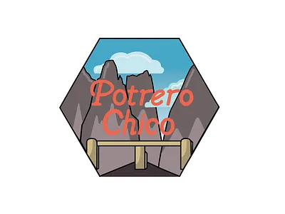 Potrero Chico, Mexico climbing mexico sticker illustration typography