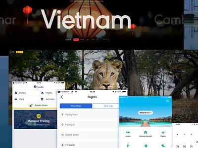 SAIL Travel App Concepts application design flexible interactive mobile responsive travel ui ux website
