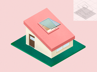 2.5D house 2.5d building