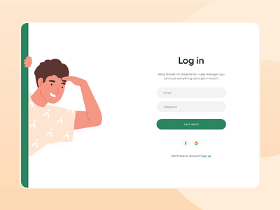 Login Web Animation animated animation app design interaction design login login screen minimal motion motion graphic principle signup simple task task manager tracking app video web