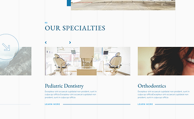 Dental Slider design brand dental dentist design slider teeth typography ui ux web web design webdesign website website design xd xd design