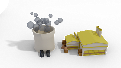 Editorial - 3D Illustration #8 3d 3d art blender branding design editorial game art illustration low poly magazine render