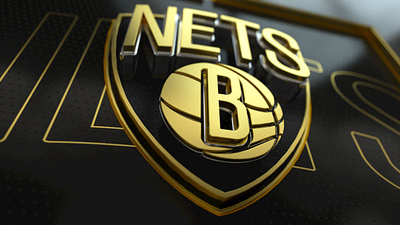 Brooklyn Nets Logo Reveal 3d art direction branding broadcast brooklyn nets cinema4d design logo nba nba playoffs photoshop sports