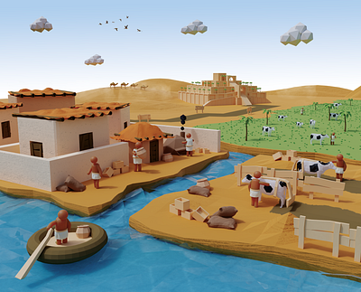 Editorial - 3D Illustration #11 3d 3d art blender illustration illustration art illustrations low poly magazine magazine illustration render