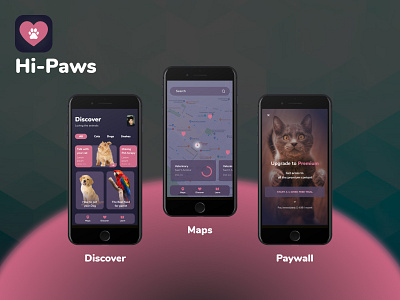 Designflows 2020 (Hi-Paws) app appdesign design designflows ui uidesign uiux ux