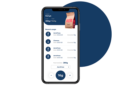 Coffee Beans Book Keeping App application design ui design ux ux design