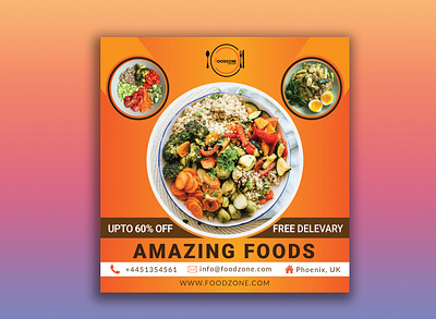 Restaurants Post Design For Instagram food banner instagram instagram banner instagram post instagram stories instagram template post design restaurant social media design