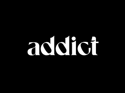 addict 💊 addict branding design logo minimal pills type typedesign vector wordmark