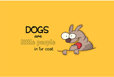 Dogs are little people in fur coat dog fun funny animals print t shirt