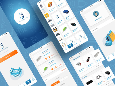 Electronics Shop app app design color design flat flat design gradient illustration new app new concept new work shop simple swipe ui ui ux design user interface userinterface web white