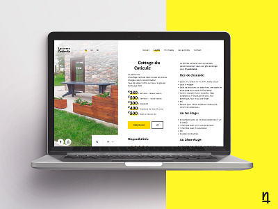Coticule Webdesign ardennes creative design desktop graphic lodge ui ui design ux ux design ux ui web web design website yellow