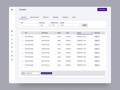 Drupal Gin FutureUI Content View admin ui claro cms content management content management system content view drupal drupal admin ui future ui gin gin future ui gin future ui list list ui list view table table view