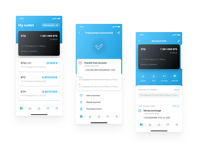 Storiqa Wallet Mobile App app crypto currency crypto exchange crypto wallet cryptocurrency ios iphone app iphone x ui uiux ux wallet app