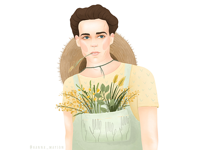 Spring boy art boy characters color concept design digital drawing illustration