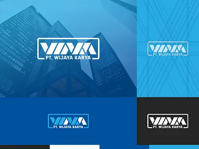 Redesign WIKA blue design engineering graphic indonesia industries logo logo concept logogram logotype redesign wijaya karya wika