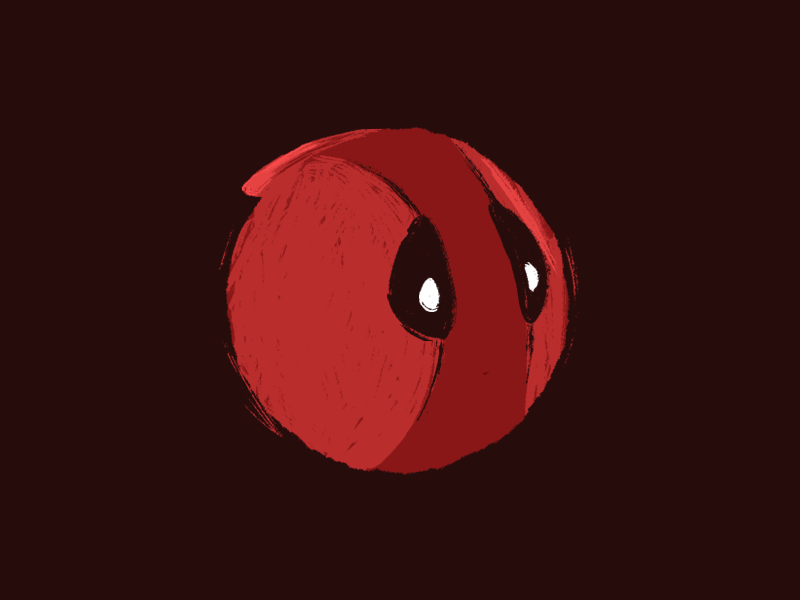 Rotating head adobe animate adobe photoshop animation ball deadpool frame by frame frame by frame animation head illustration red rotate