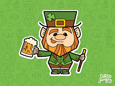 Happy St. Patrick's Day beer lucky lucky charms paper toy printable