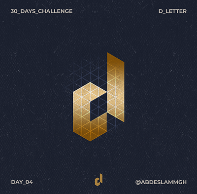 D1 30 day challenge 30daychallenge 30daysofdesign 36daysoftype 3d aletteraday algeria brand branding d design dz letter logo typogaphy
