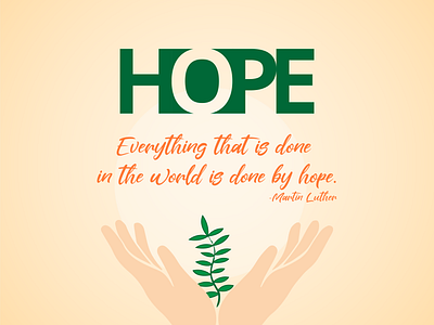 Hope. adobe illustrator colorful design graphic design hope illustration trees vector