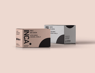 Inca Sustainable Chocolate branding clean crisp design logo mockup modernist packaging packaging design packaging mockup packagingdesign print design scandinavian typography vector