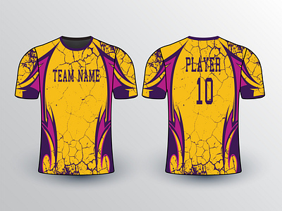 Sport Jersey Mockup Template illustration jersey layout mockup number pattern player print printing shirt soccer sport style team template textile texture uniform vector wear