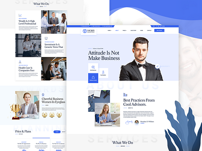 NioBis - Corporate Business PSD Template accountant advisor agency business clean company consulting corporate creative finance financial insurance modern portfolio startup