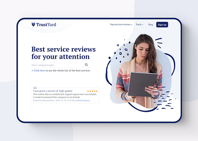 Trustyard - website design branding clear minimalism uidesign uiux web website