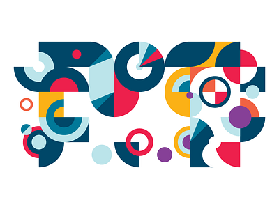 abstract poster circles design grid design illustration modern vector