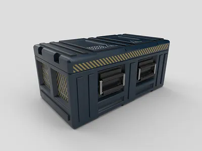 SCI-FI BOX artist blender box cases design game images loot lootbox maya modeling sci fi scifi textures weapons