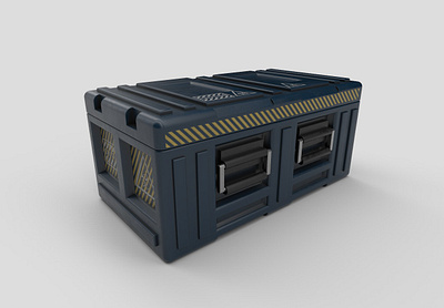 SCI-FI BOX artist blender box cases design game images loot lootbox maya modeling sci fi scifi textures weapons