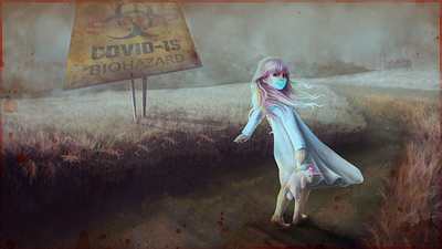 COVID-19 art character design concept art coronavirus covid 19 digital 2d digital art illustration keyframe portrait poster