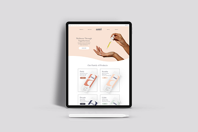 Wellness x E-comm corporate site design e commerce experience homepage interface mobile ui product design responsive ux web design