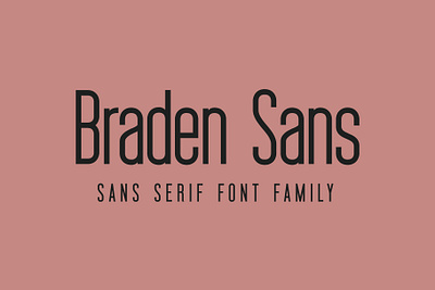 Braden Font Family clean condensed font design distressed font font family handcrafted retro sans serif sans serif font stamp type type design typeface typography