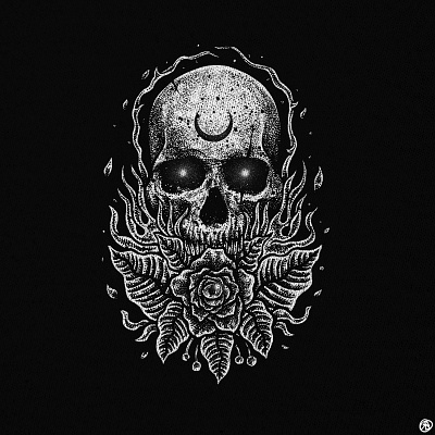 Available artwork cryptoart dark art dark artist dark illustration hicetnunc horror art illustration nft nftartists nftcollectors nftcommunity nfts objkt skull skull art tezos