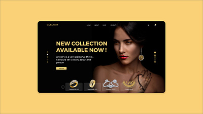 Ui/UX design for GOLDWAY creative design gold jewelry minimalism site site builder ui ui ux ui design uidesign ux uxui webdesign webpage website website design