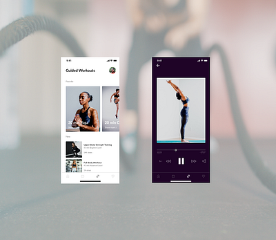 DailyChallenge Workout App concept app dailyui dailyuichallenge design fitness mobile design mobile ui ui workout yoga