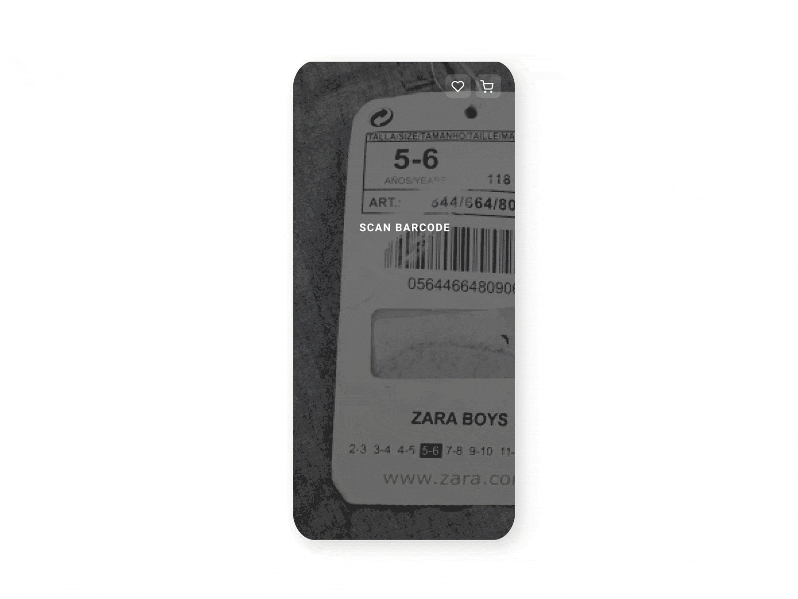 Find your size appdesign clothing design scan scanning size ui uidesign ux uxdesign zara