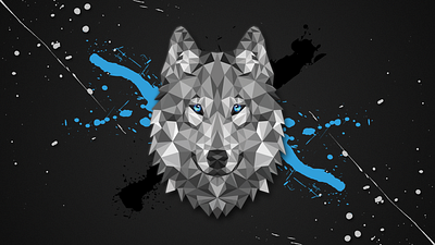 Polygon Wolf design geometric illustration polygon polygon art vector wolf